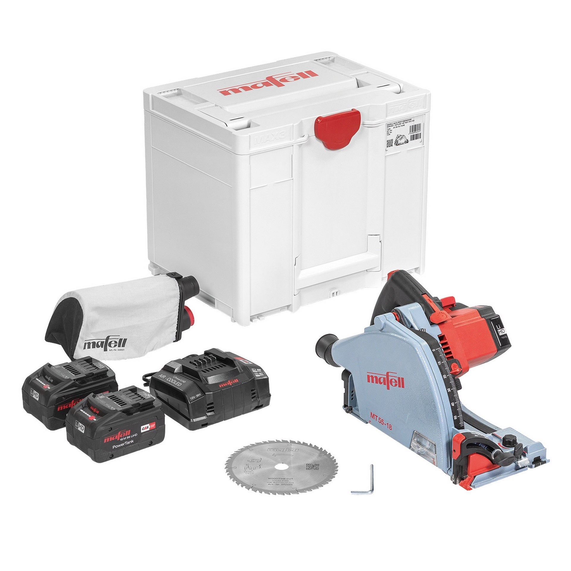 Mafell Akku-Tauchsäge MT 55-18 im MAX3 #91F501