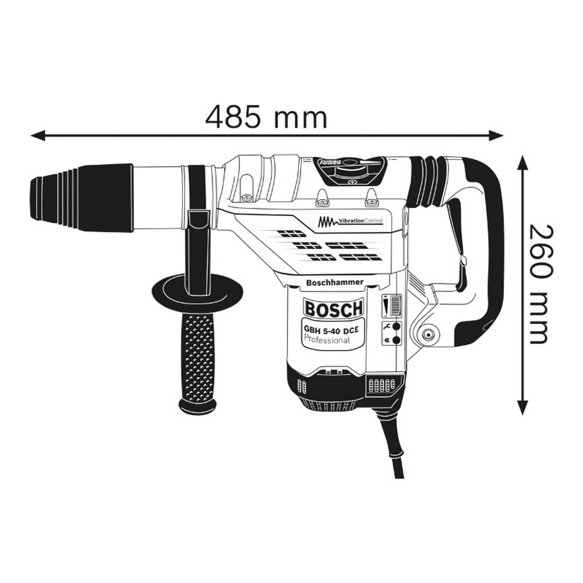 Bosch Bohrhammer mit SDS max GBH 5-40 DCE #0611264000