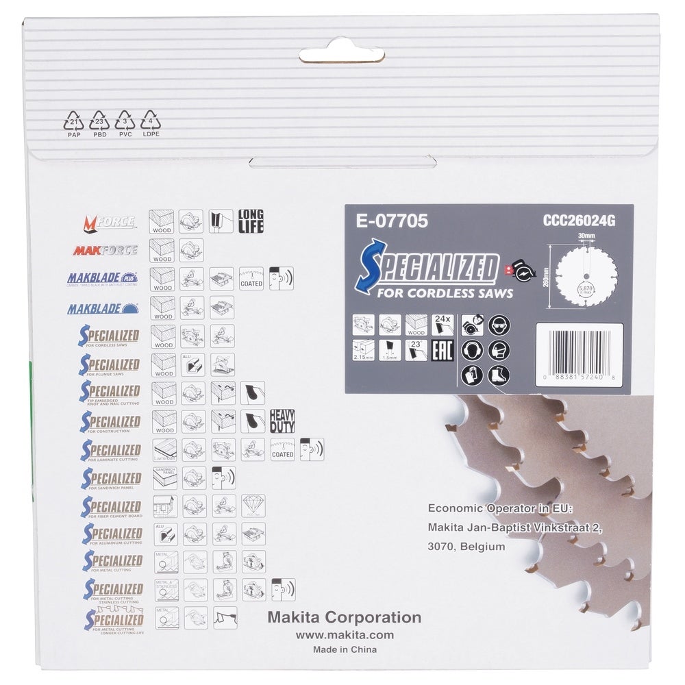 Makita Kreissägeblatt EFFICUT #E-07705