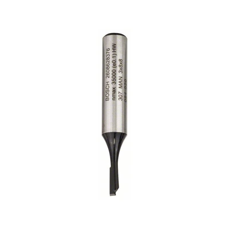 Bosch PRO Nutfräser, einschneidig, D 3 mm, L 8 mm, S 8 mm #2608628376