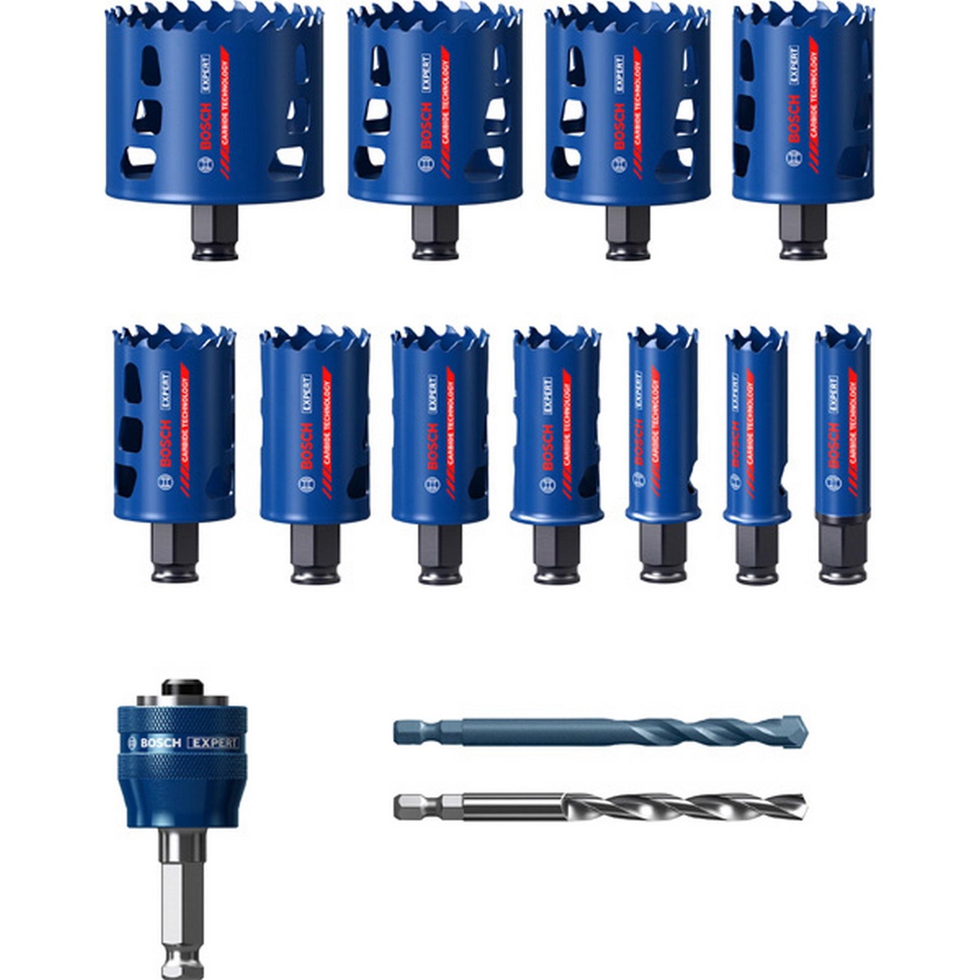 Bosch EXPERT Multi Material Lochsägen-Set, 20/22/25/32/35/40/44/51/60/64/76 mm,14-tlg. #2608900447