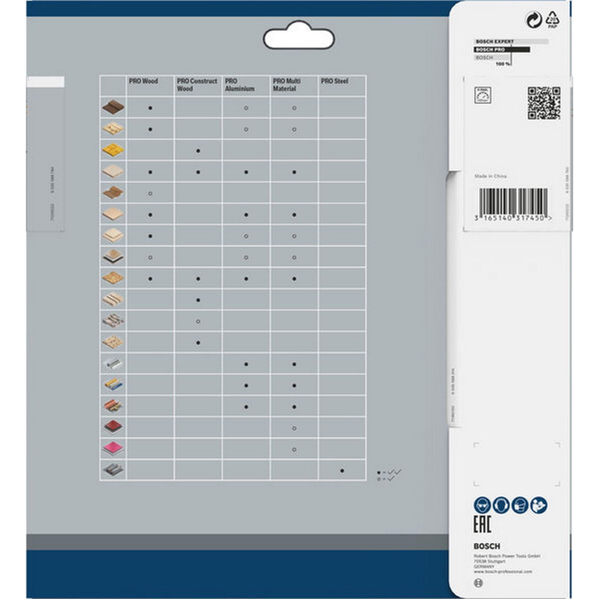 Bosch PRO Multi Material Kreissägeblatt, 216 x 2,5 x 30 mm, Z80 #2608640447