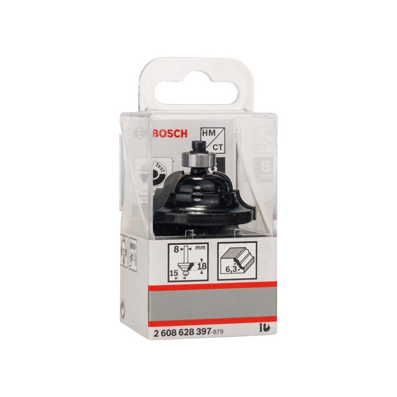 Bosch PRO Profilfräser, R 6,3 mm, S 8 mm #2608628397