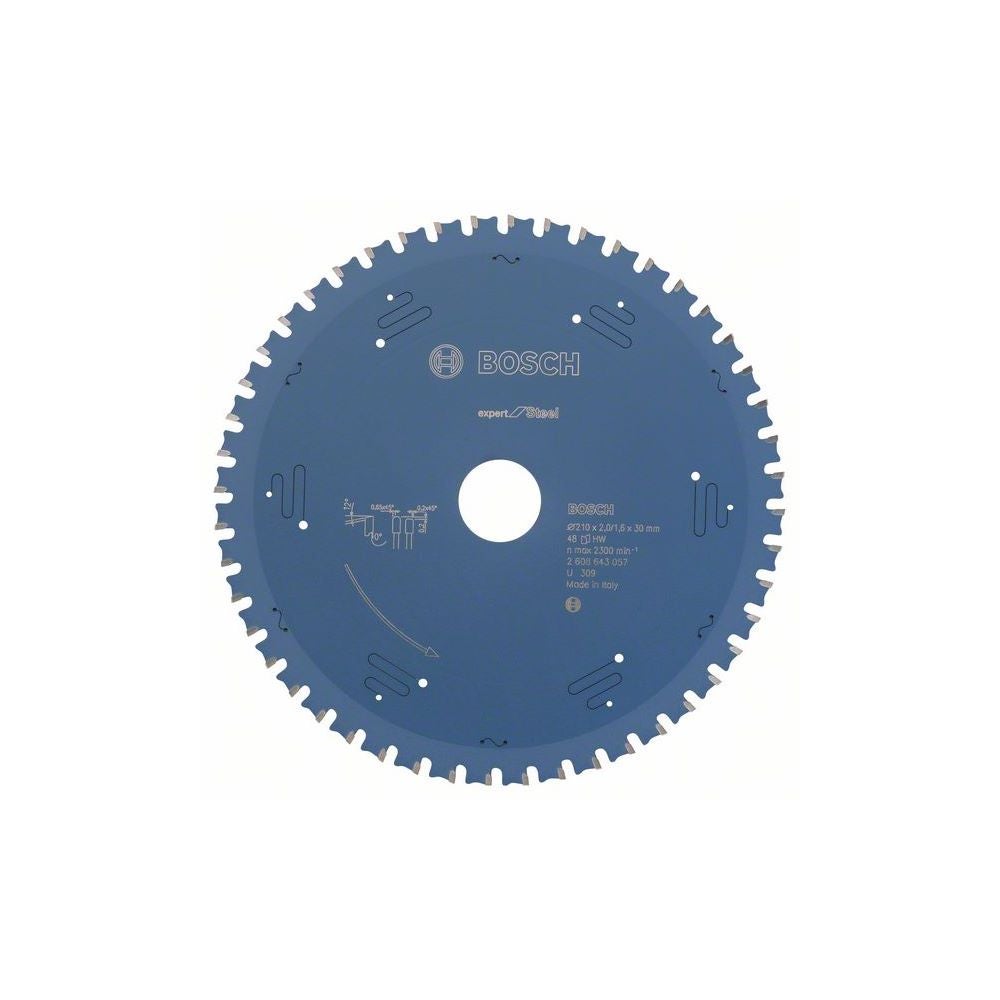 Bosch EXPERT Steel Kreissägeblatt, 210x2/1,6x30 mm, Z48 #2608643057