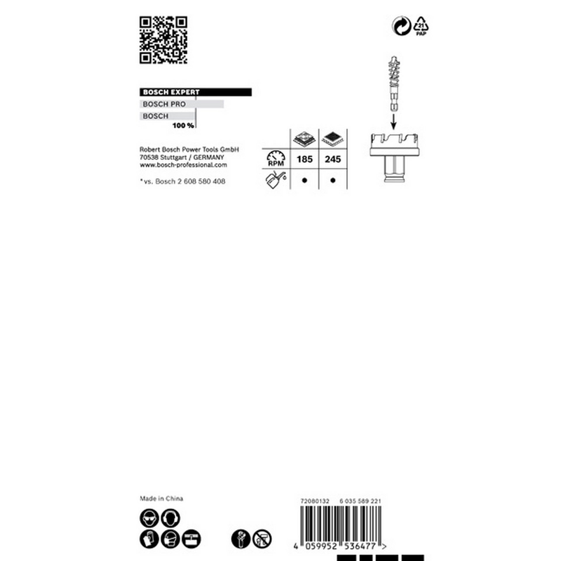 Bosch EXPERT Sheet Metal Lochsäge 68x5 mm #2608900501