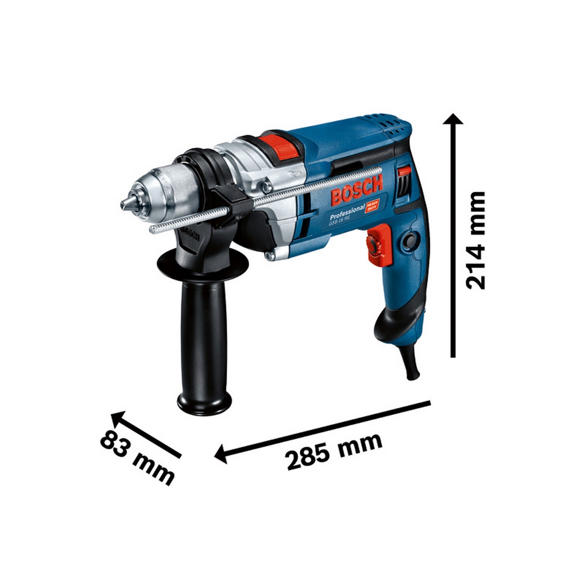 Bosch Schlagbohrmaschine GSB 16 RE im Handwerkerkoffer #060114E500