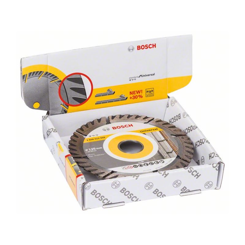 Bosch PRO Multi Material Diamanttrennscheibe, 125 x 22,23 mm, 10-tlg. #2608615060