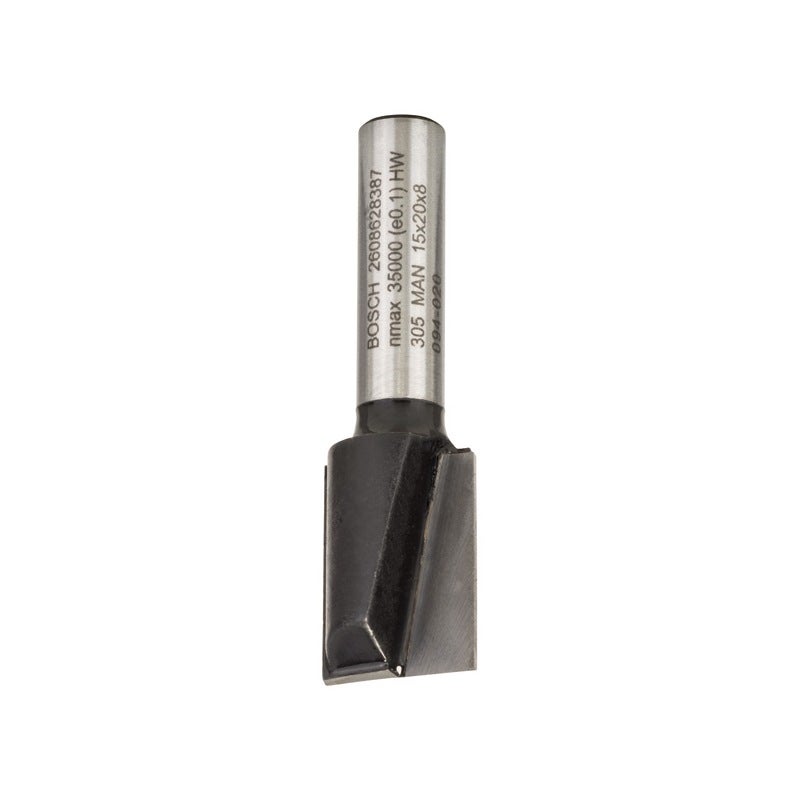 Bosch PRO Nutfräser, zweischneidig, D 15 mm, L 19,6 mm, S 8 mm #2608628387
