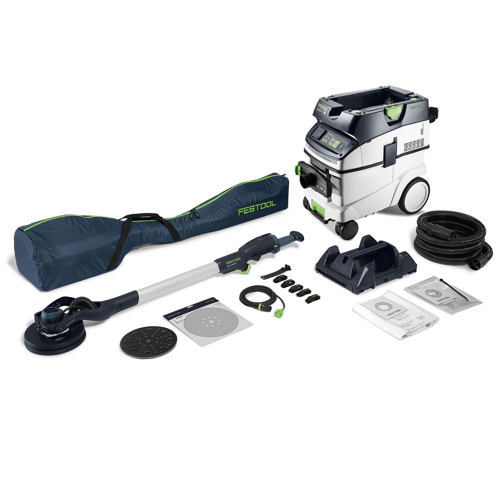 Festool Langhalsschleifer- und Sauger-Set PLANEX LHS 2-M 225 EQ/CTL 36-Set #578452