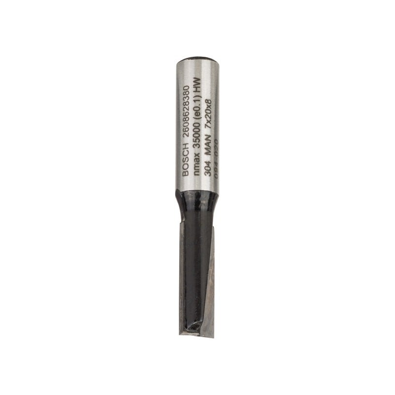 Bosch PRO Nutfräser, zweischneidig, D 7 mm, L 19,6 mm, S 8 mm #2608628380
