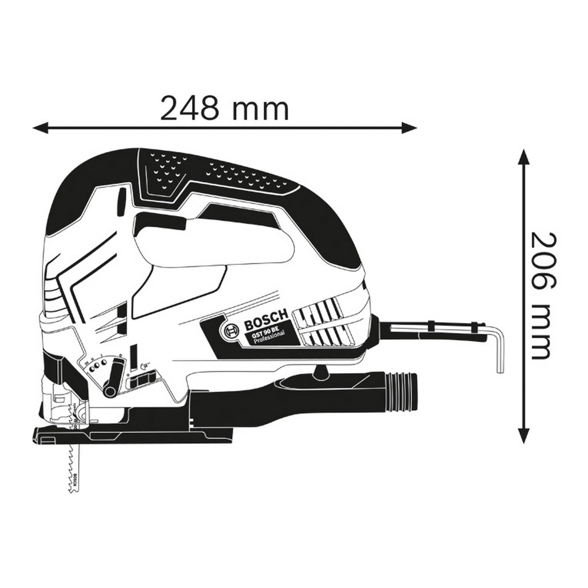 Bosch Stichsäge GST 90 BE #060158F000