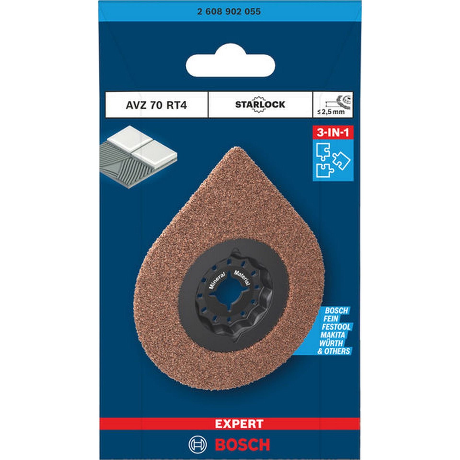 Bosch EXPERT AVZ 70 RT4 3 max Fugenentfernungsplatte, Ø 70 mm #2608902055