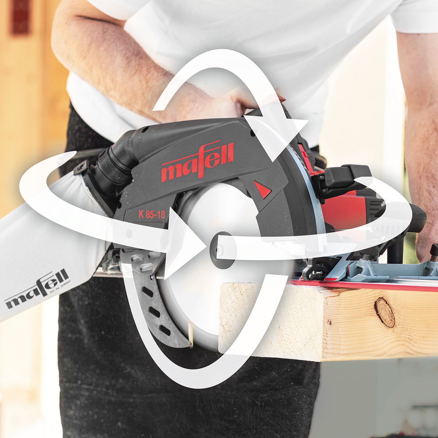 Mafell Akku-Handkreissäge K 85-18 PURE im L-MAX #91E302