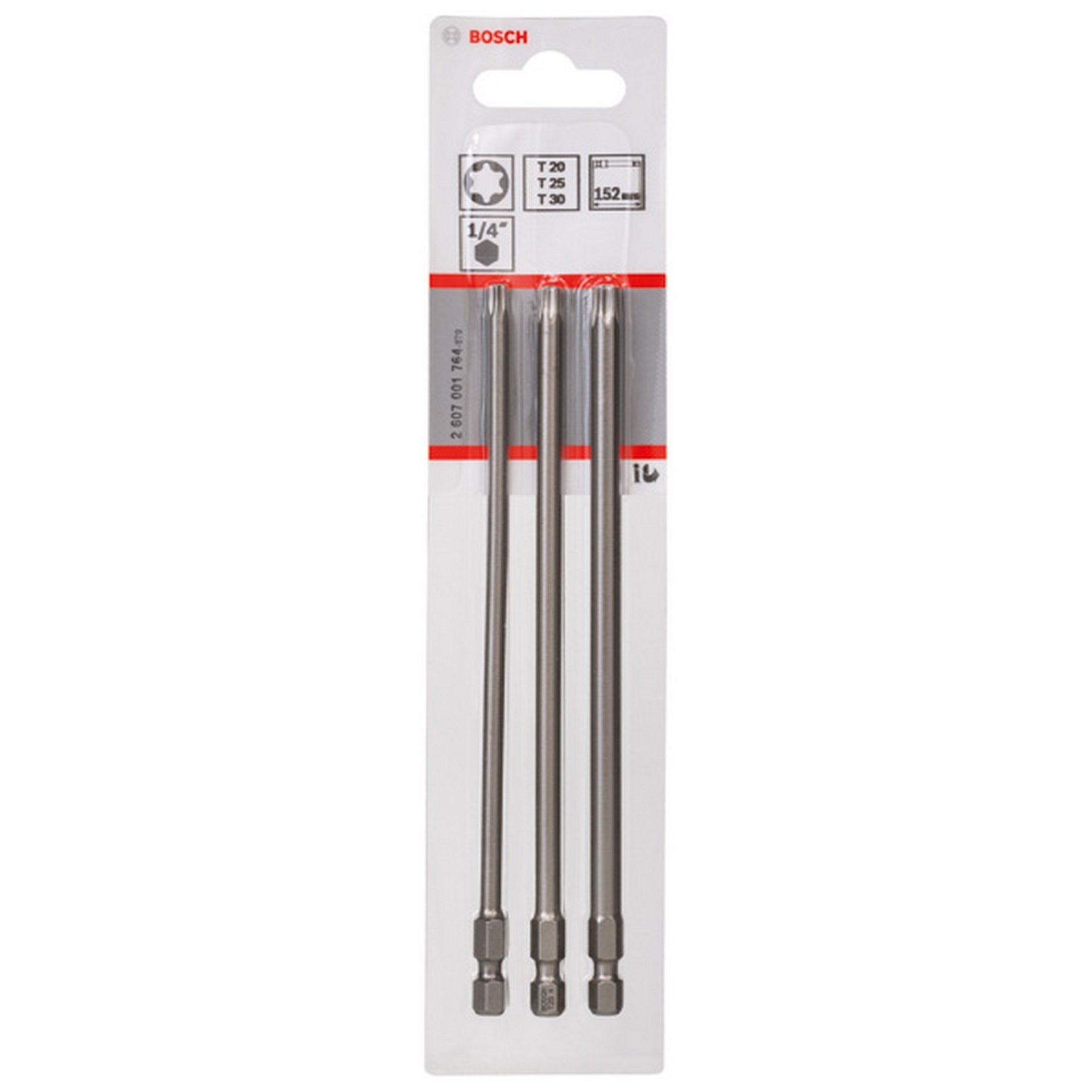 Bosch Schrauberbit-Set Extra-Hart, 3-teilig, T20, T25, T30, 152 mm #2607001764