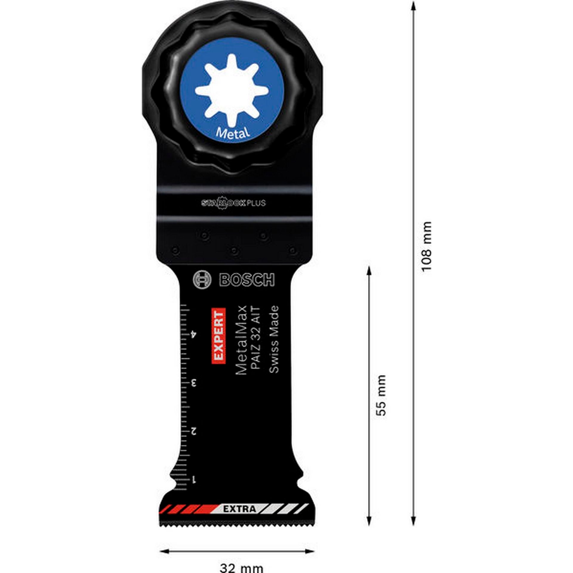 Bosch EXPERT MetalMax PAIZ 32 AIT Tauchsägeblatt, 50x32 mm, 10-tlg. #2608900020