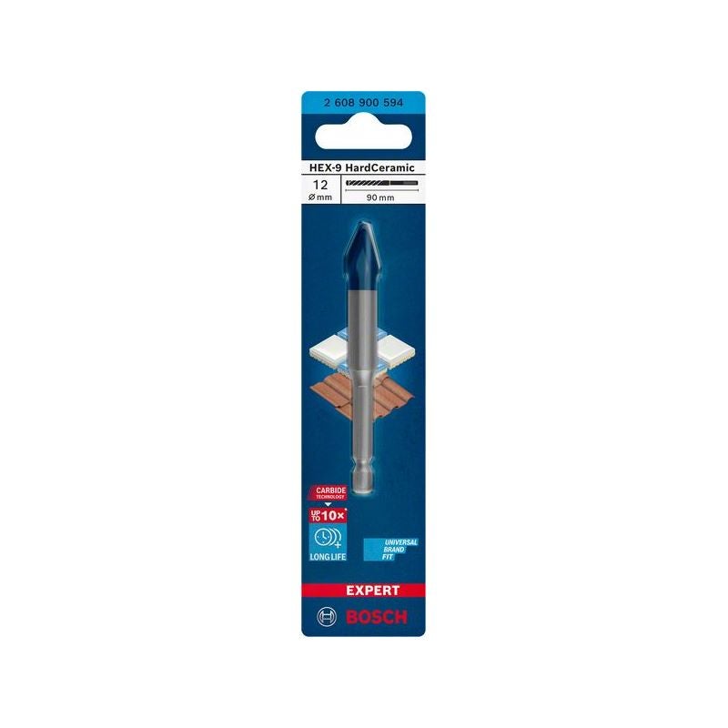 Bosch EXPERT HEX-9 Hard Ceramic Bohrer, 12x90 mm #2608900594