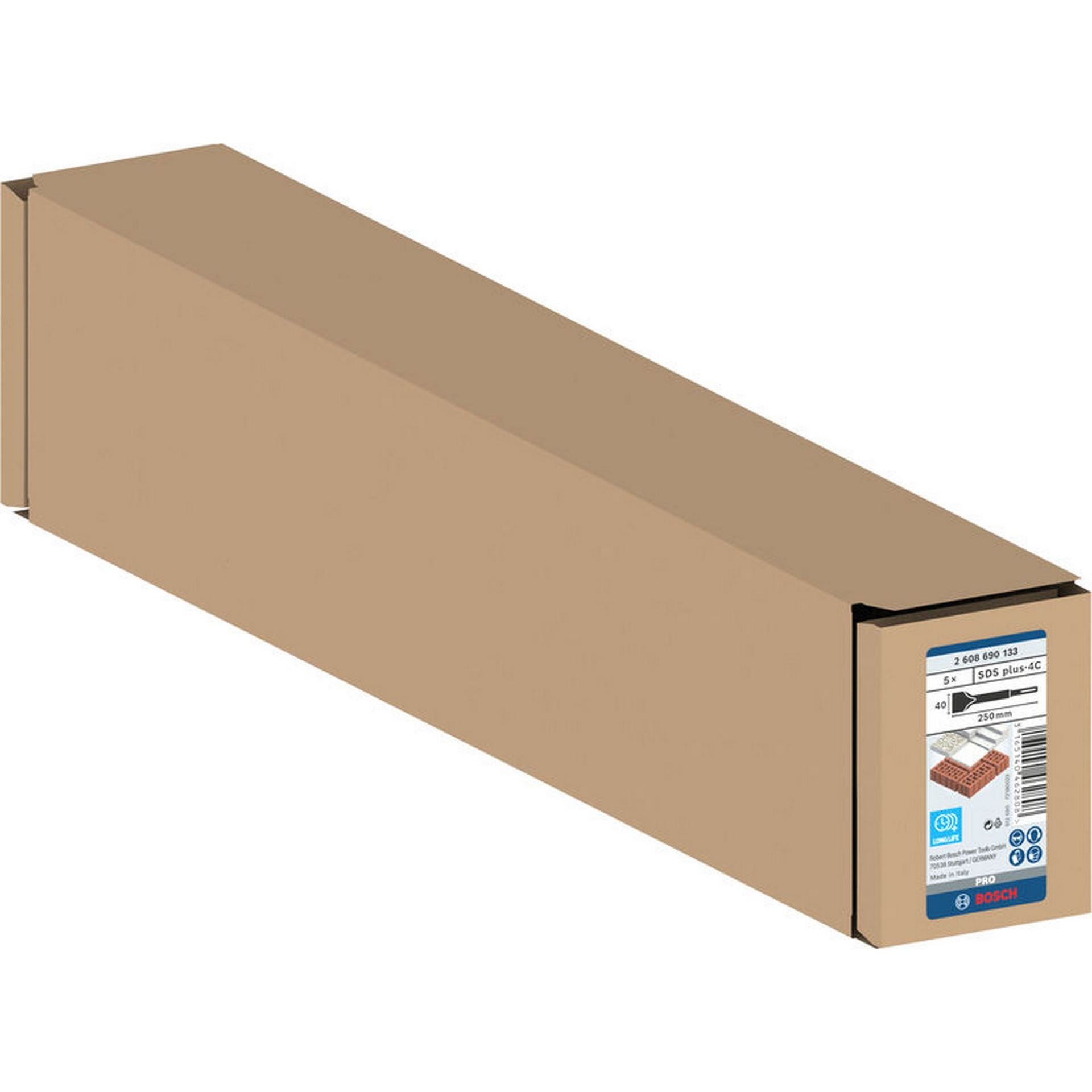 Bosch PRO SDS plus-4C Spatmeißel, 40 x 250 mm, 5-tlg #2608690133