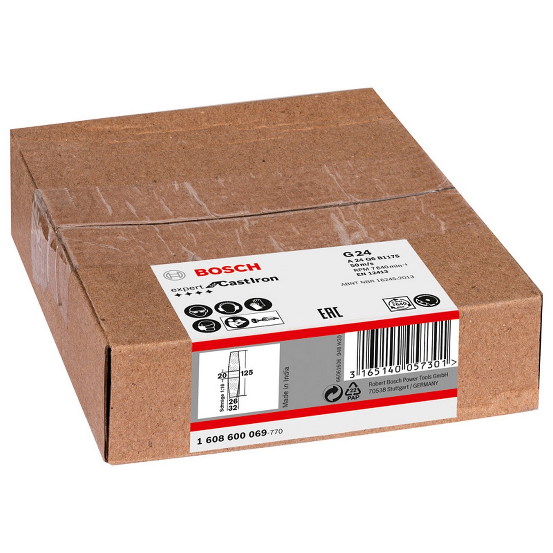 Bosch PRO Metal Schleifscheibe, 125 x 26 x 20 mm, K24 #1608600069