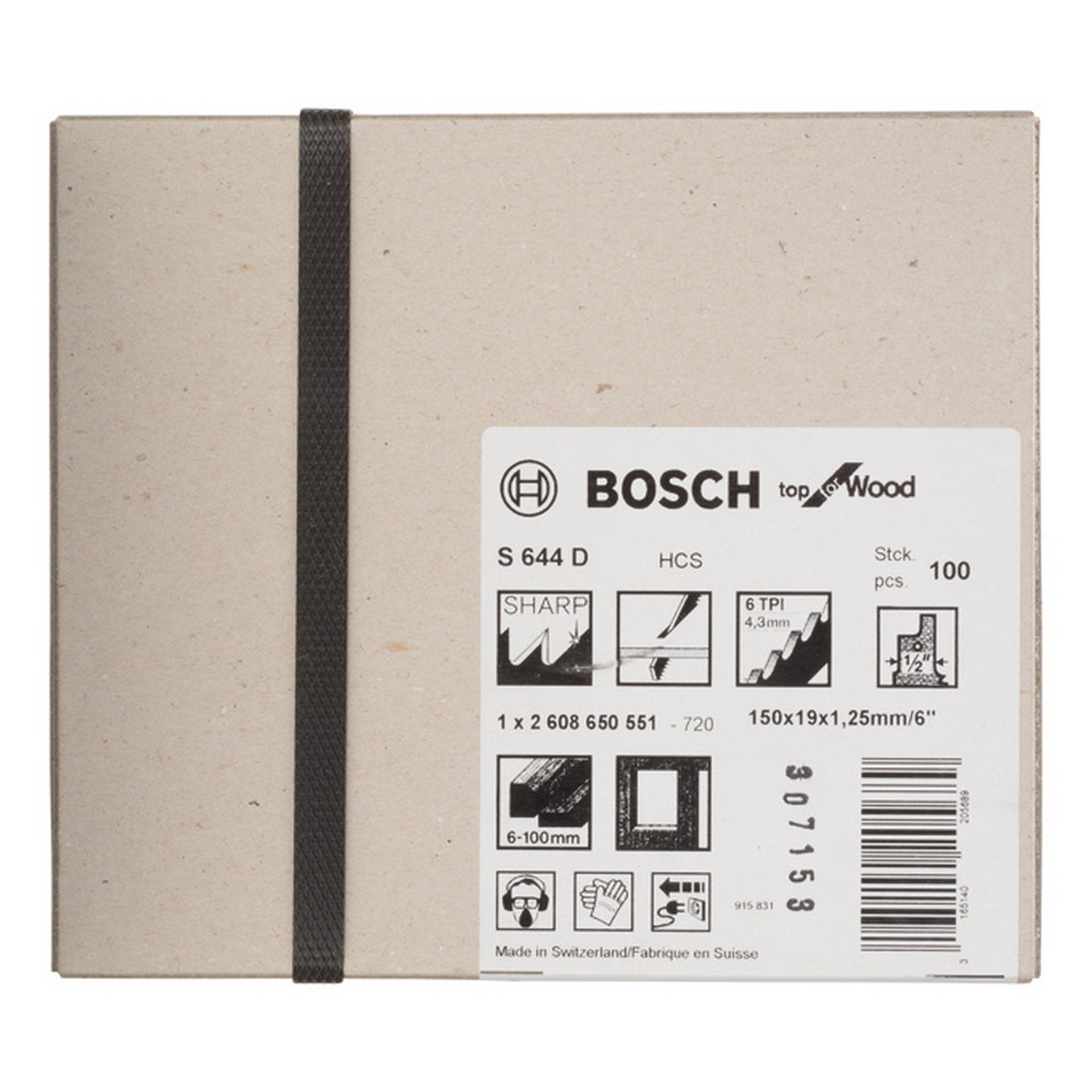 Bosch Säbelsägeblatt S 644 D, Top for Wood, 100er-Pack #2608650551