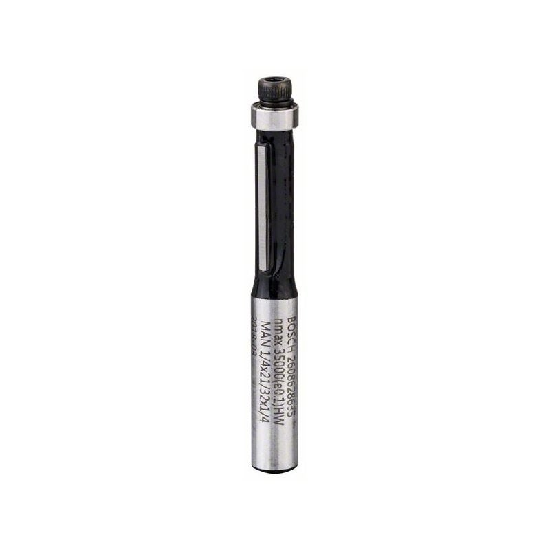 Bosch PRO Bündigfräser mit unterem Kugellager, D 1/4", L 21/32", S 1/4" #2608628635