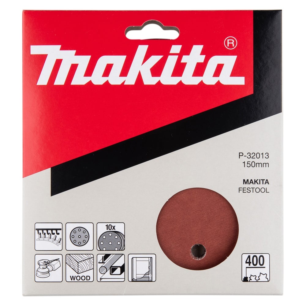 Makita Schleifpapier Ø 150 mm/K400/10 Stk. #P-32013