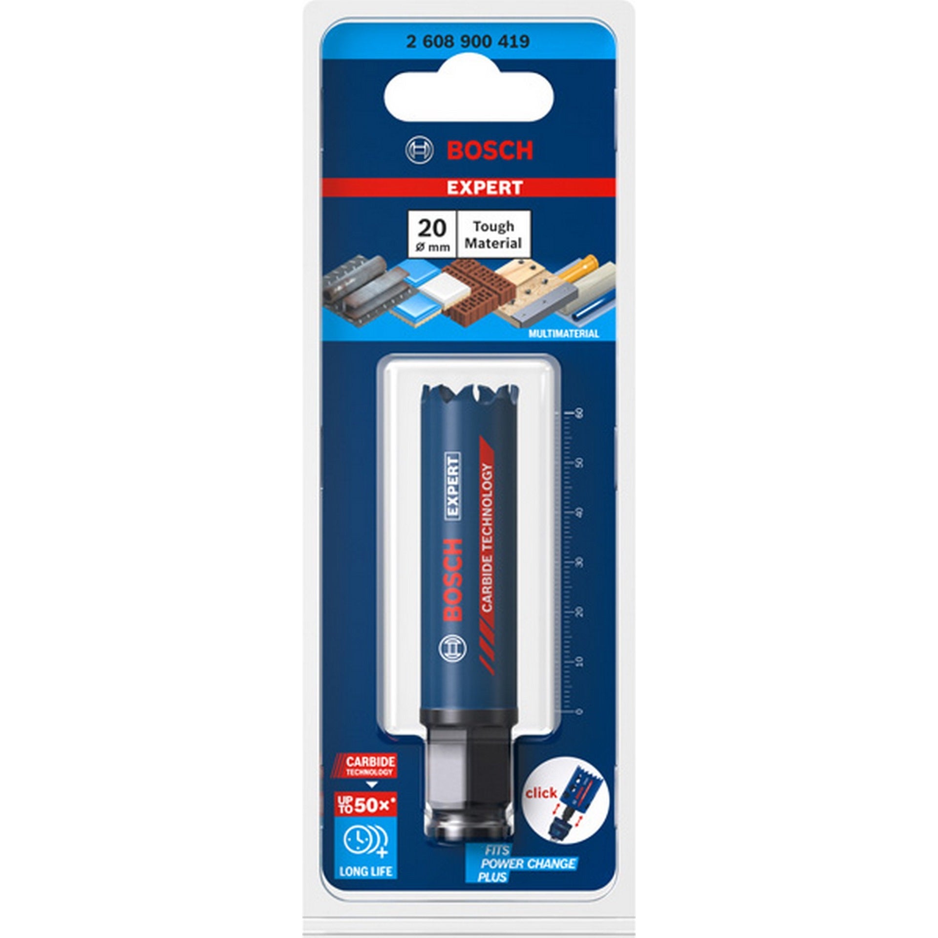 Bosch EXPERT Multi Material Lochsäge, 20x60 mm #2608900419