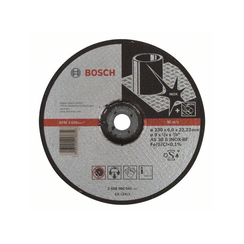 Bosch PRO Stainless Steel Schruppscheibe, 230 x 6 x 22,23 mm #2608600541