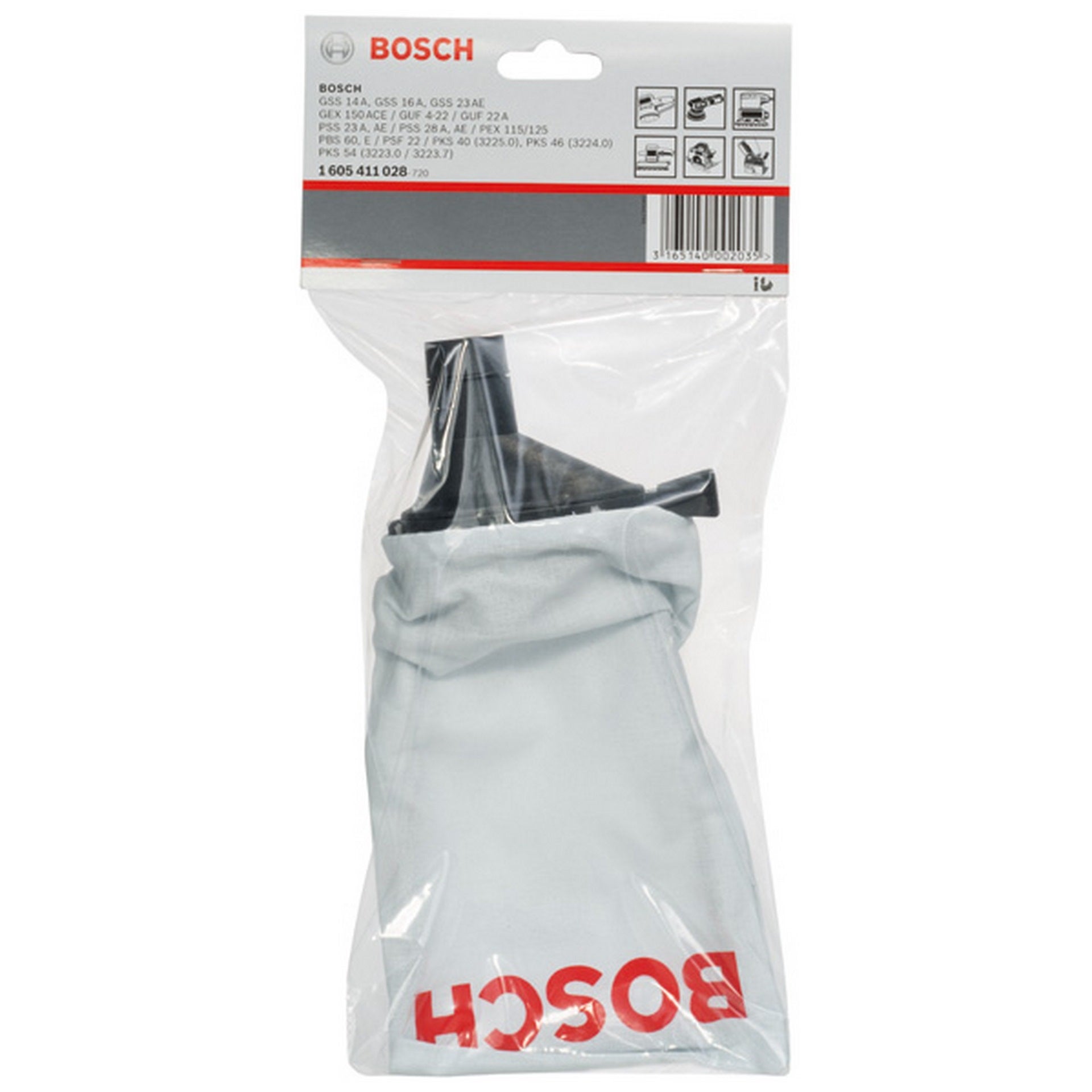 Bosch Staubbeutel für GEX 150 ACE, GSS 16 A, GUF 4-22 A, PKS 40, PSF 22 A, PSS 23 A #1605411028