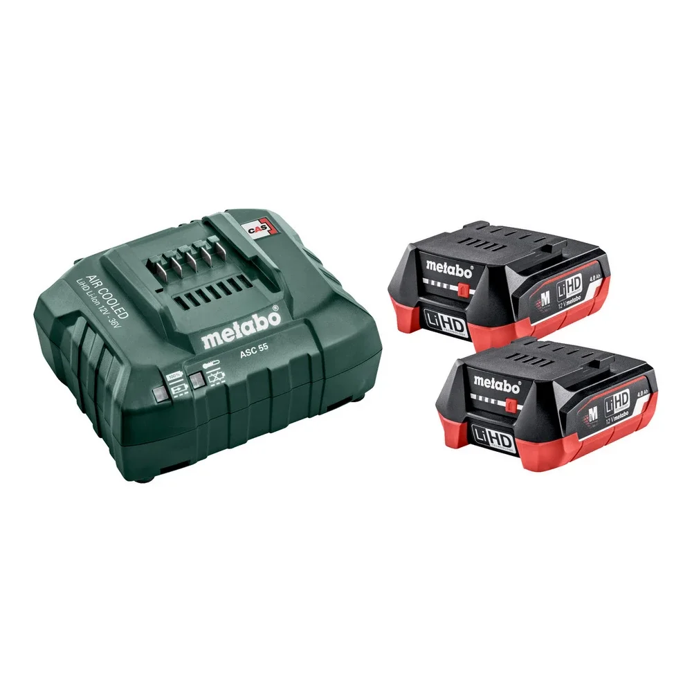 Metabo Basic-Set 12V 2xLiHD 4,0 Ah