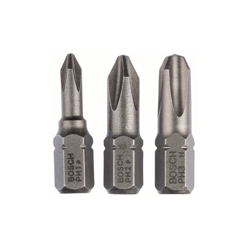 Bosch Schrauberbit-Set, Extra Hard, 3-tlg., PH1, PH2, PH3, 25 mm #2607001752
