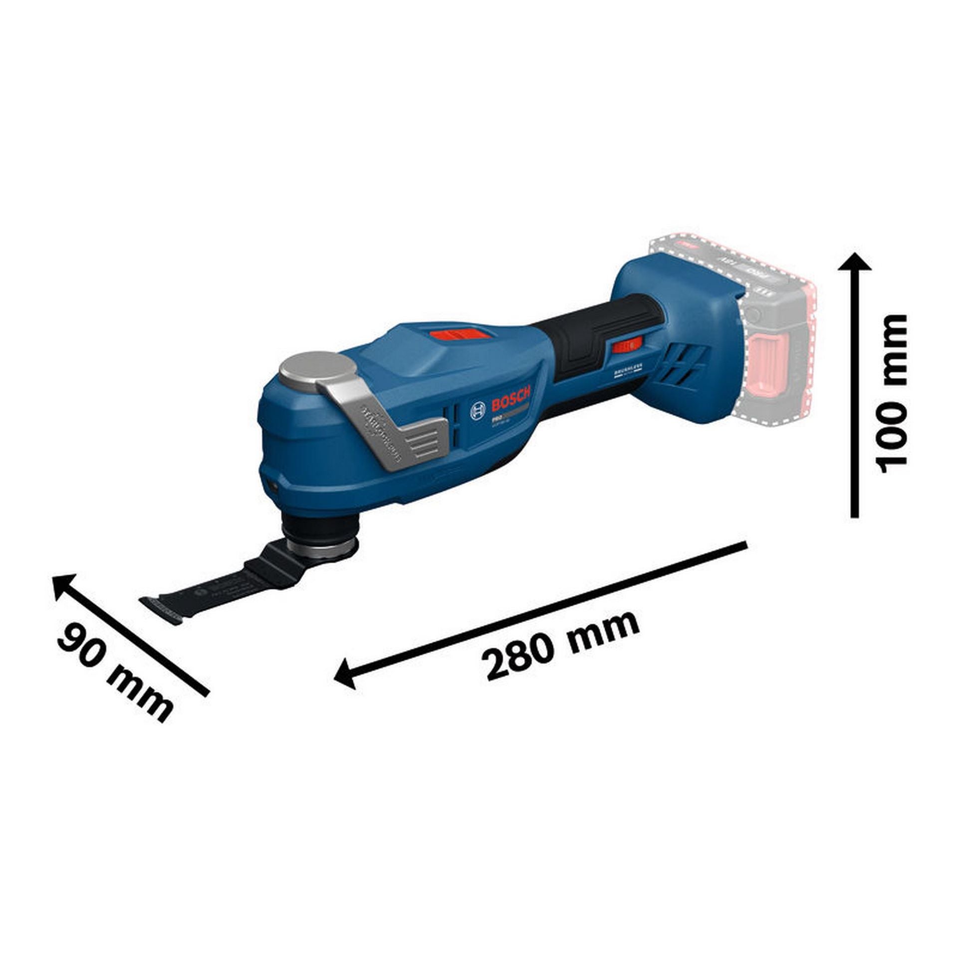 Bosch Multifunktionswerkzeug GOP18V-30 in L-BOXX #06018G3001