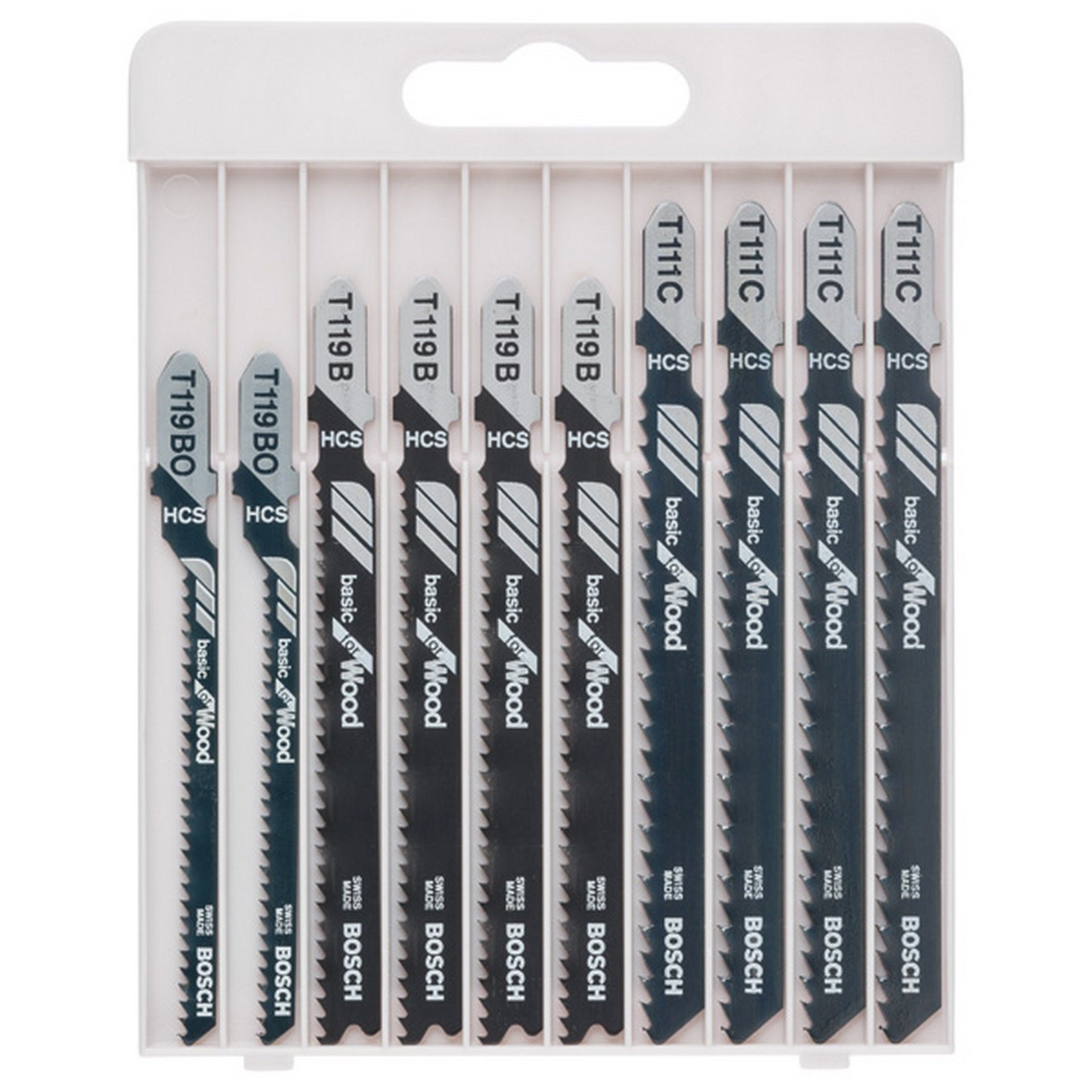 Bosch 10-tlg. Stichsägeblatt-Set Basic for Wood #2607010629