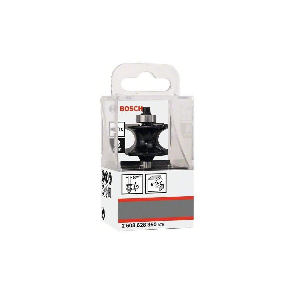 Bosch PRO Halbstabfräser, R 6 mm, D 27,8 mm, L18 mm,6, S 8 mm #2608628360