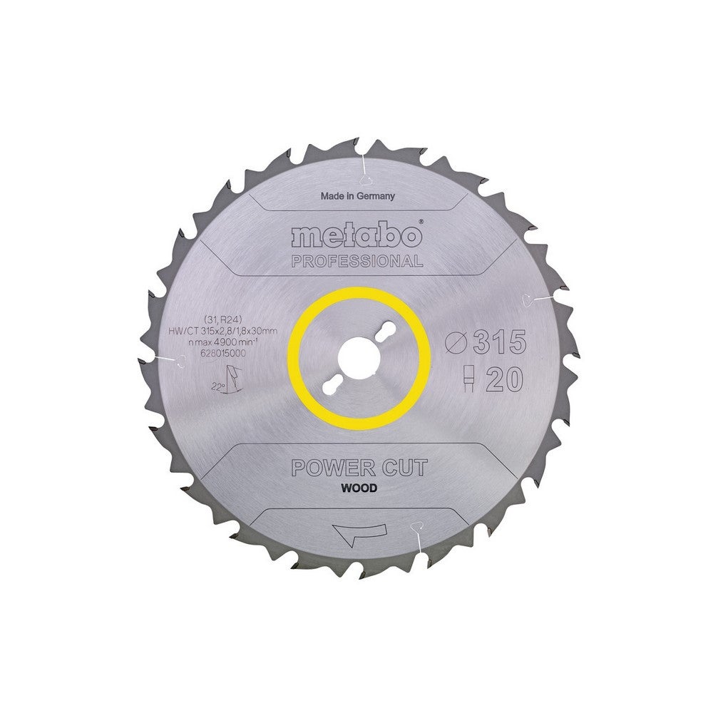 Metabo PowerCutProf 254x30, 24 WZ 5°neg