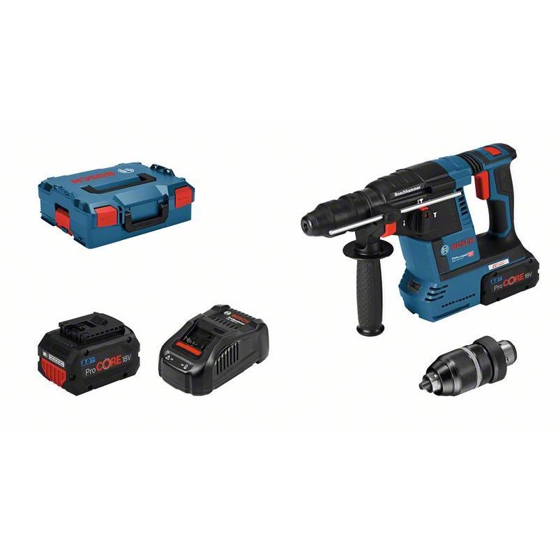 Bosch Akku-Bohrhammer mit SDS plus GBH 18V-26F, L-BOXX 136, 2 x Akku ProCORE18V 8.0Ah #061191000E