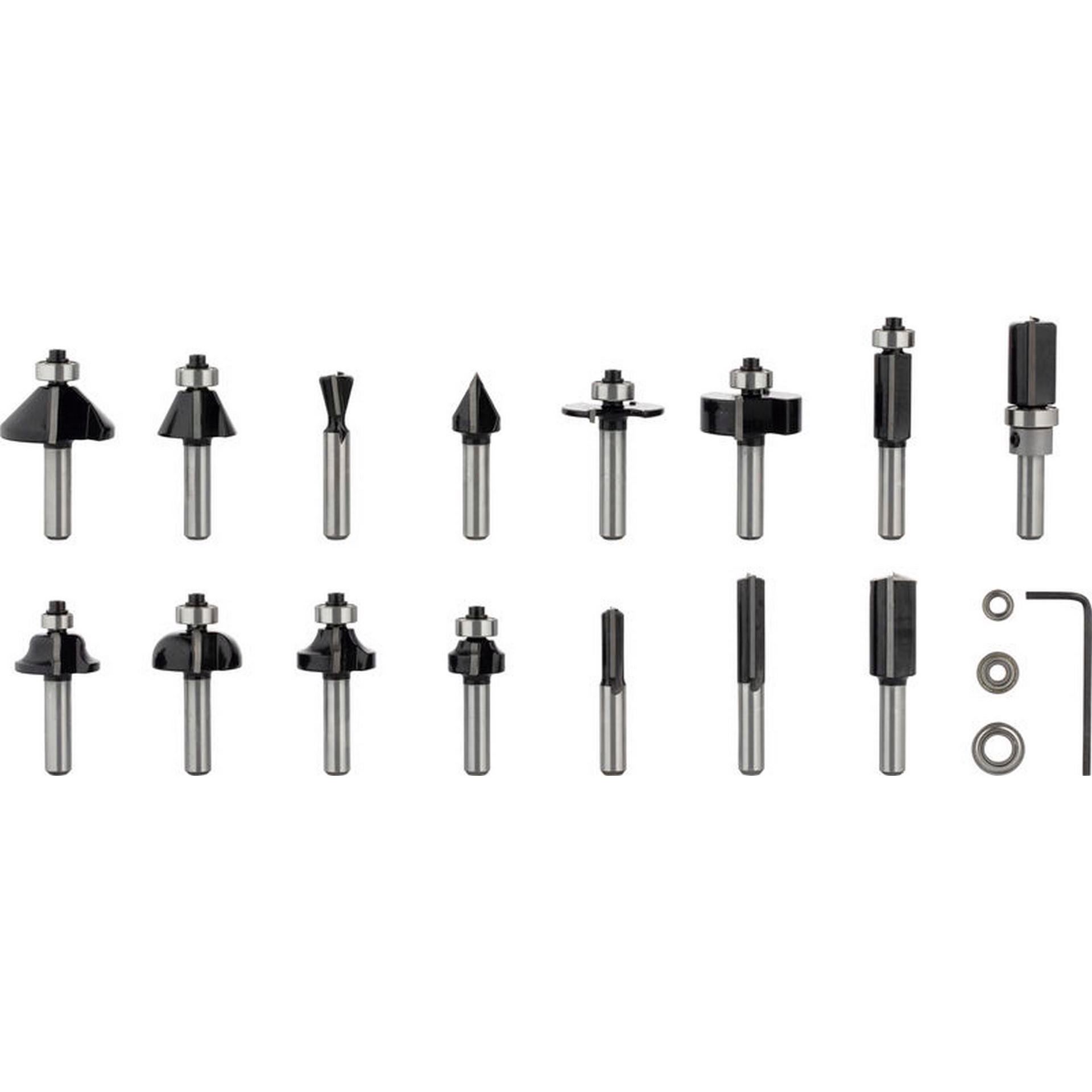 Bosch PRO Fräser-Set, gemischt, Schaft 8 mm, 15-tlg. #2607017472