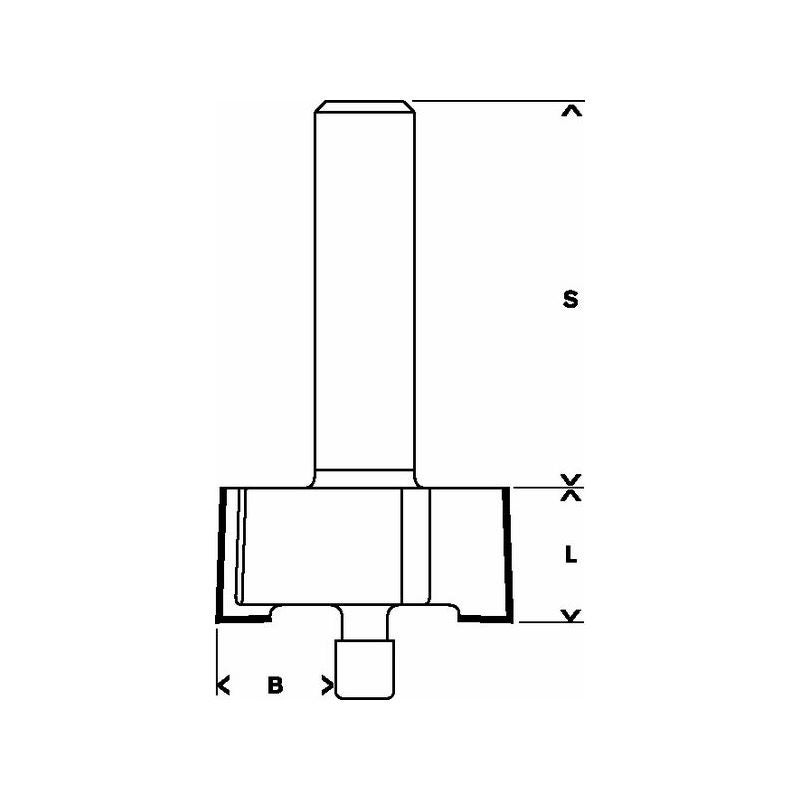 Bosch PRO Falzfräser, D 1", S 1/4" #2608628417