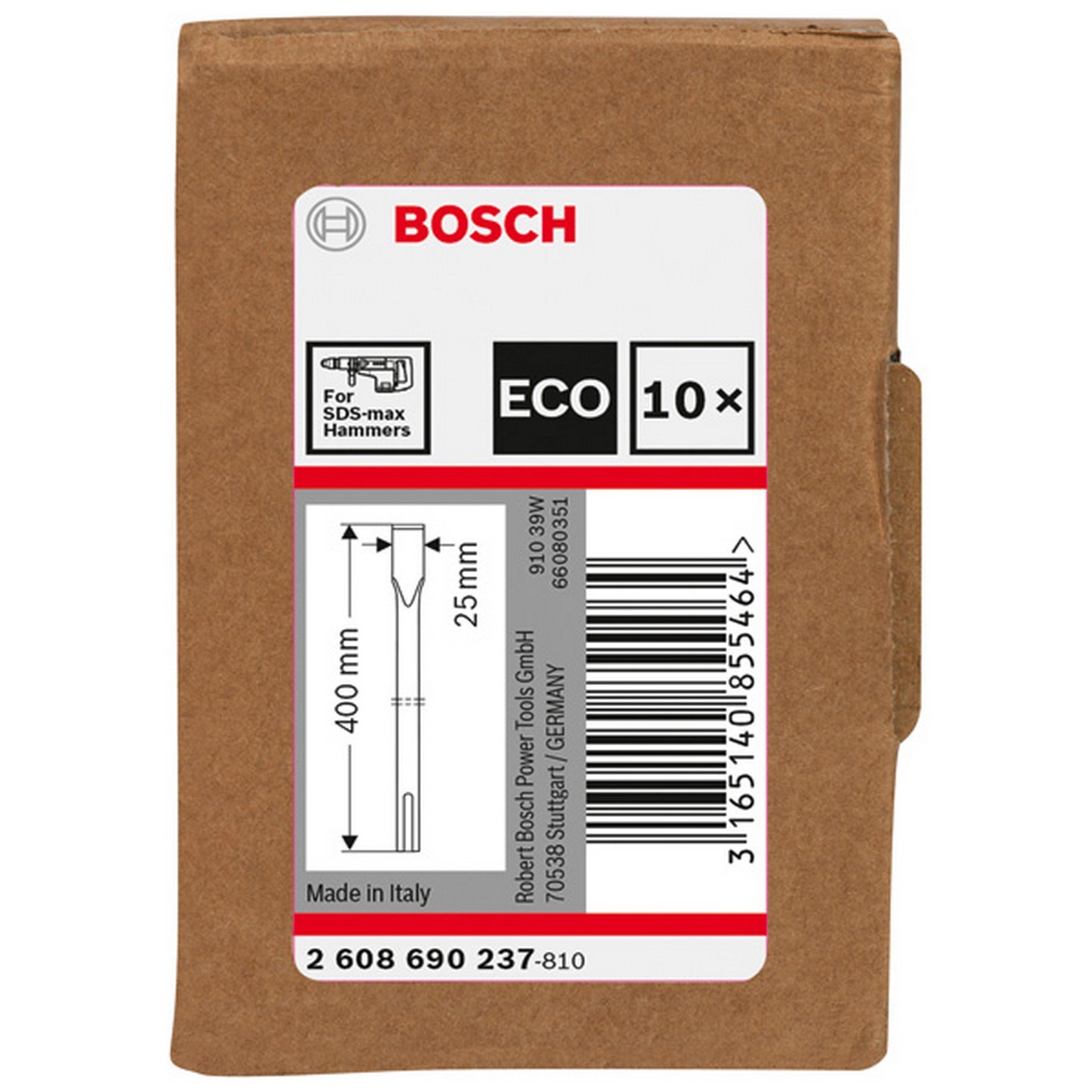 Bosch Flachmeißel mit SDS max , 400mm 10 Stk. #2608690237