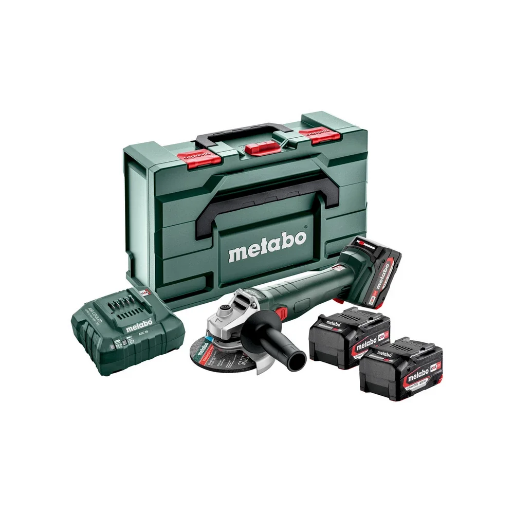 Metabo Akku-Winkelschleifer W 18 L 9-125 Quick Set #602249960 metaBOX 165 L