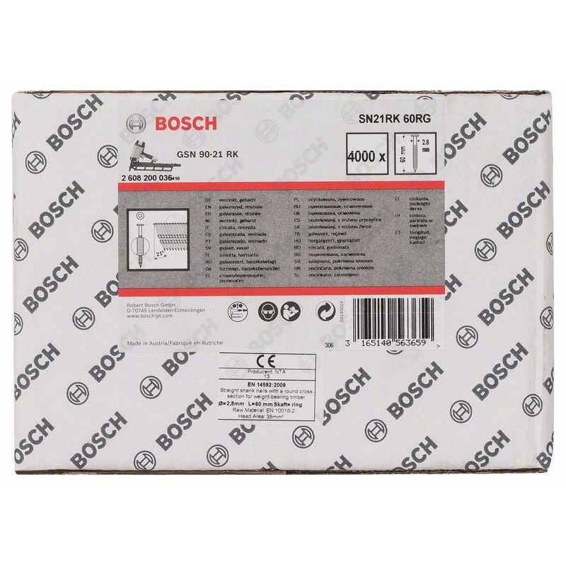 Bosch PRO SN21FH RG, Streifennagel, 21° Vollkopf, 60RG #2608200036