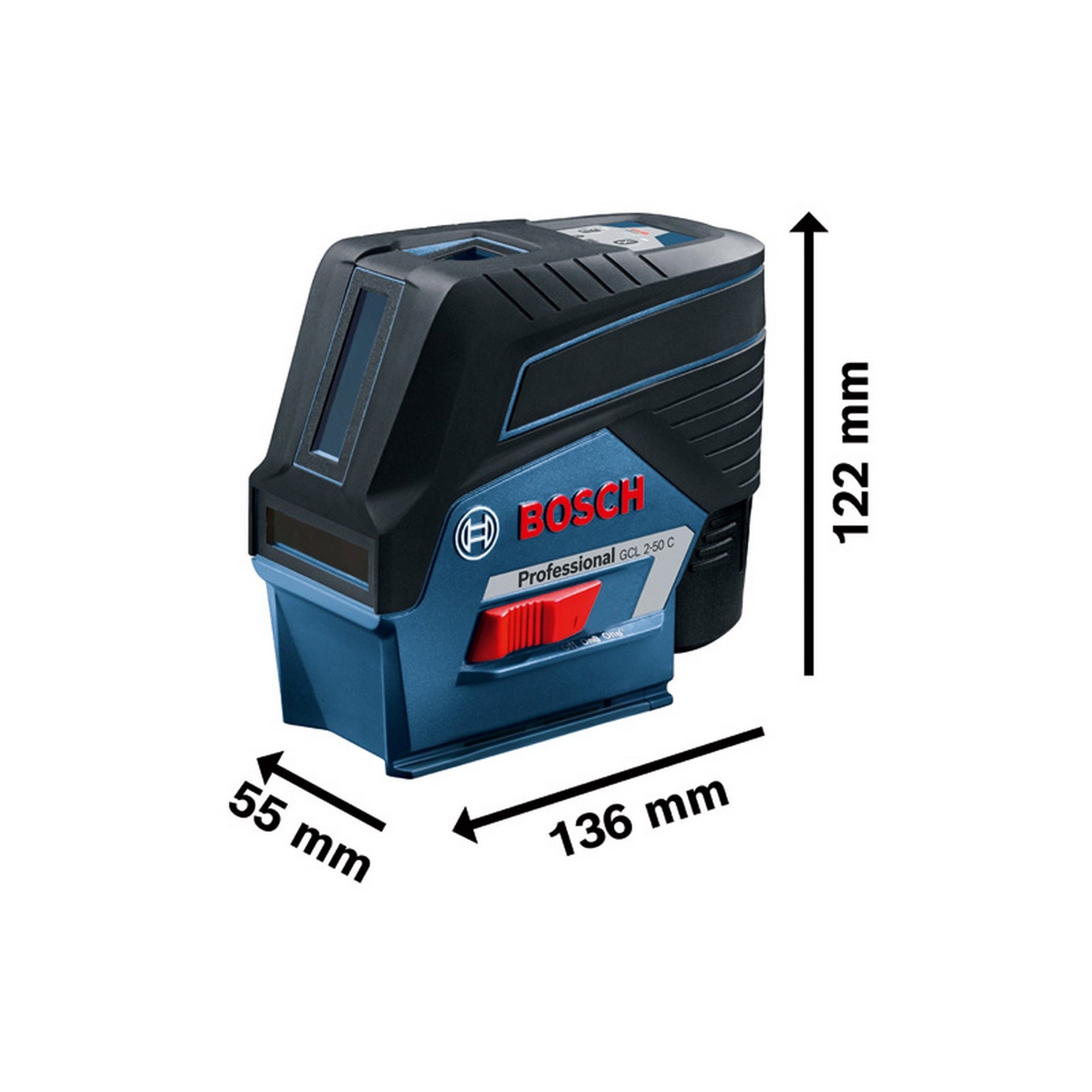 Bosch Kombilaser GCL 2-50 C, 4 x 1,5 V-LR6-Batterie (AA) #0601066G00