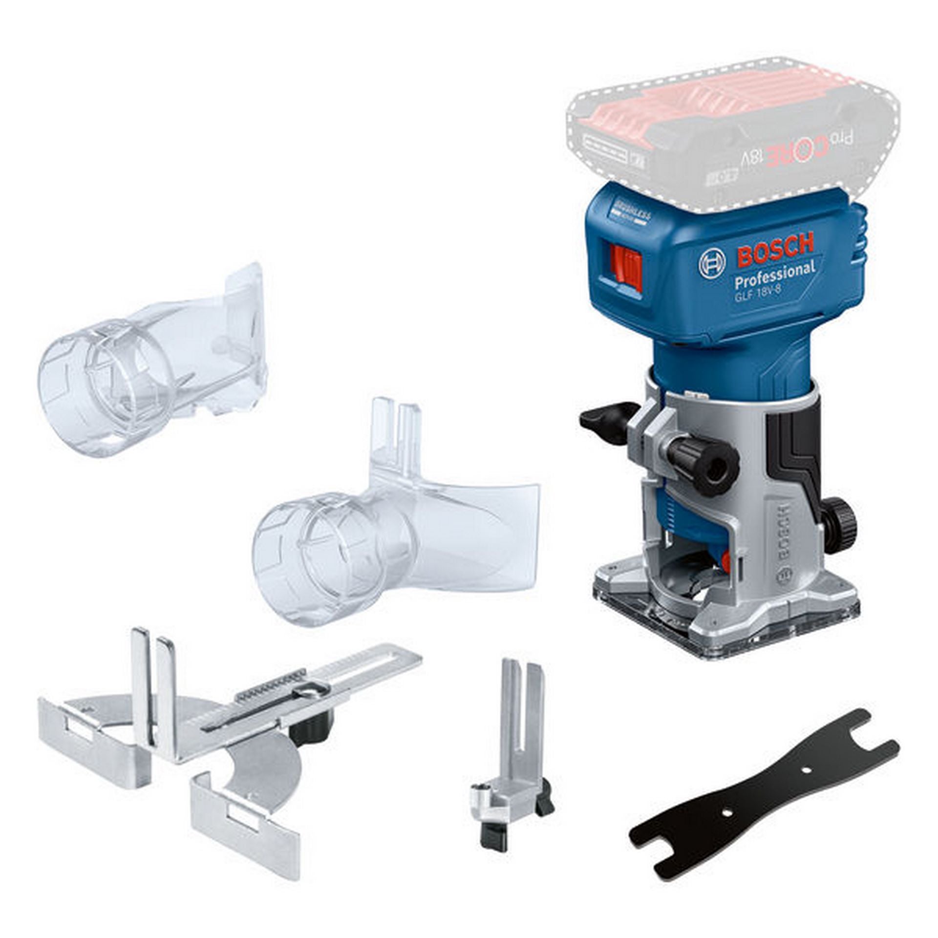 Bosch Oberfräse GLF 18V-8 #06016C6000