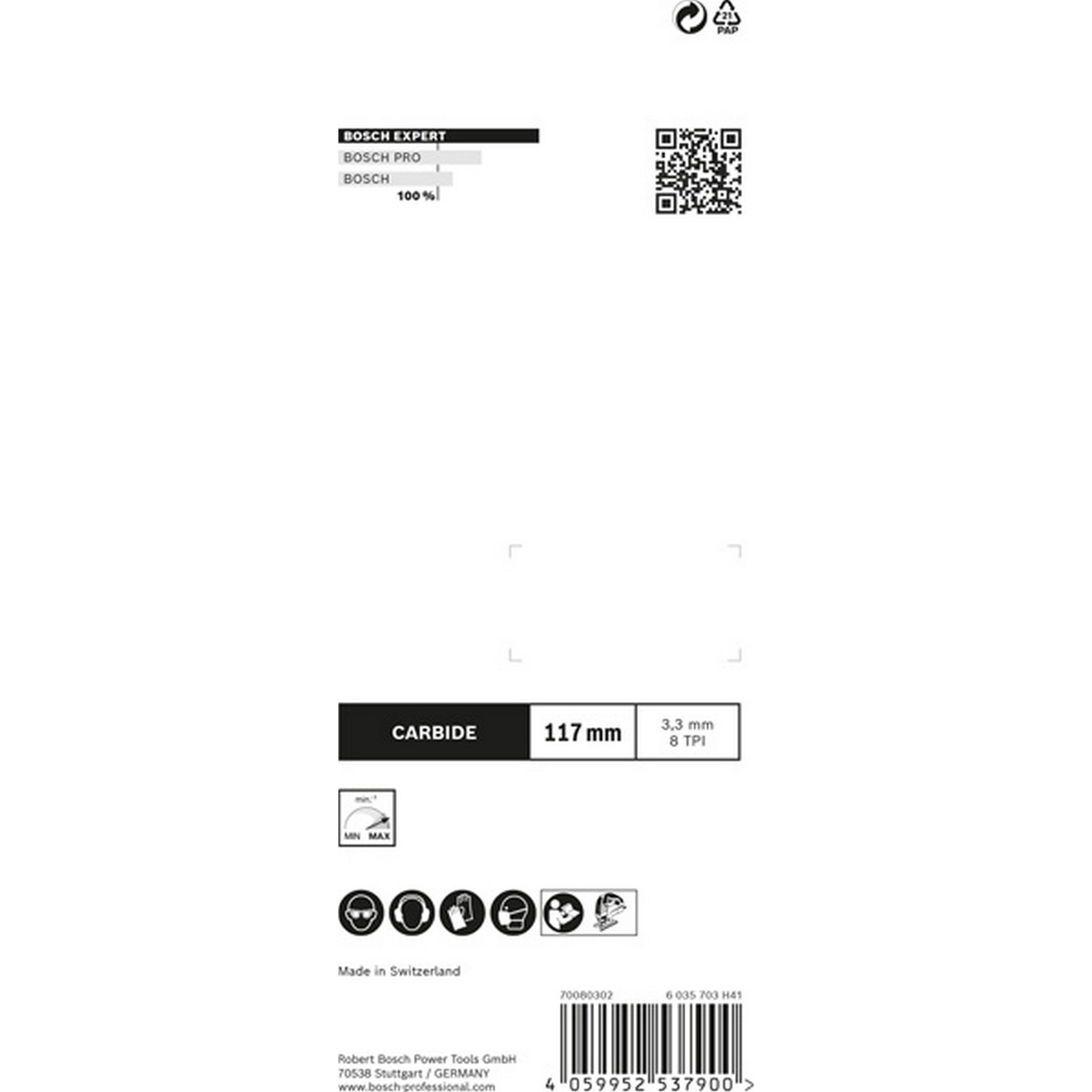 Bosch EXPERT Plastic Composites clean T301CHM Stichsägeblatt, 3 -tlg. #2608900566