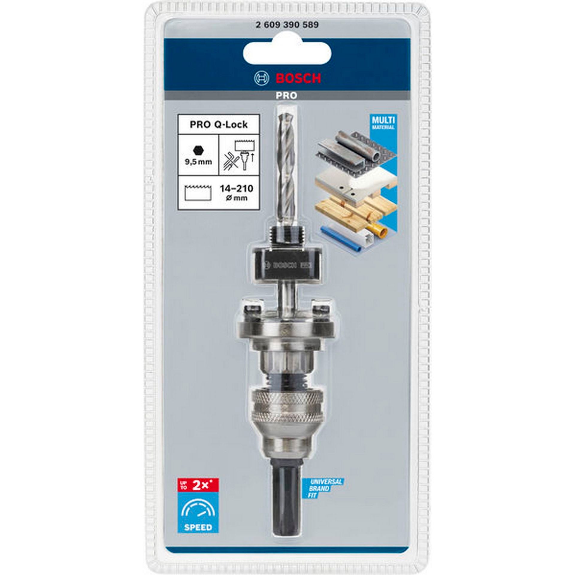 Bosch PRO Q-Lock Quick Change Aufsteckhalter, Sechskant-Aufnahme für Quick Change-Sys. #2609390589