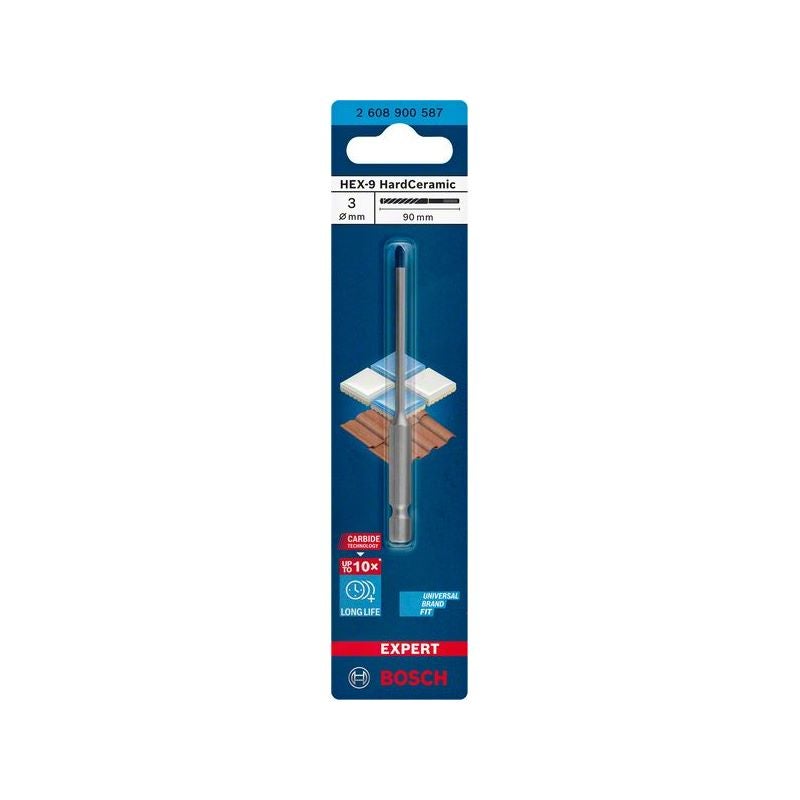 Bosch EXPERT HEX-9 Hard Ceramic Bohrer, 3x90 mm #2608900587