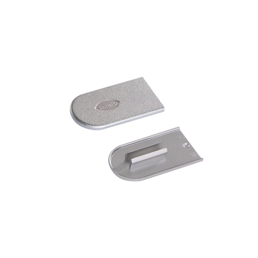 Lamello Cabineo Abdeckkappe, 100 Stück, Metalloptik Silber #186350C