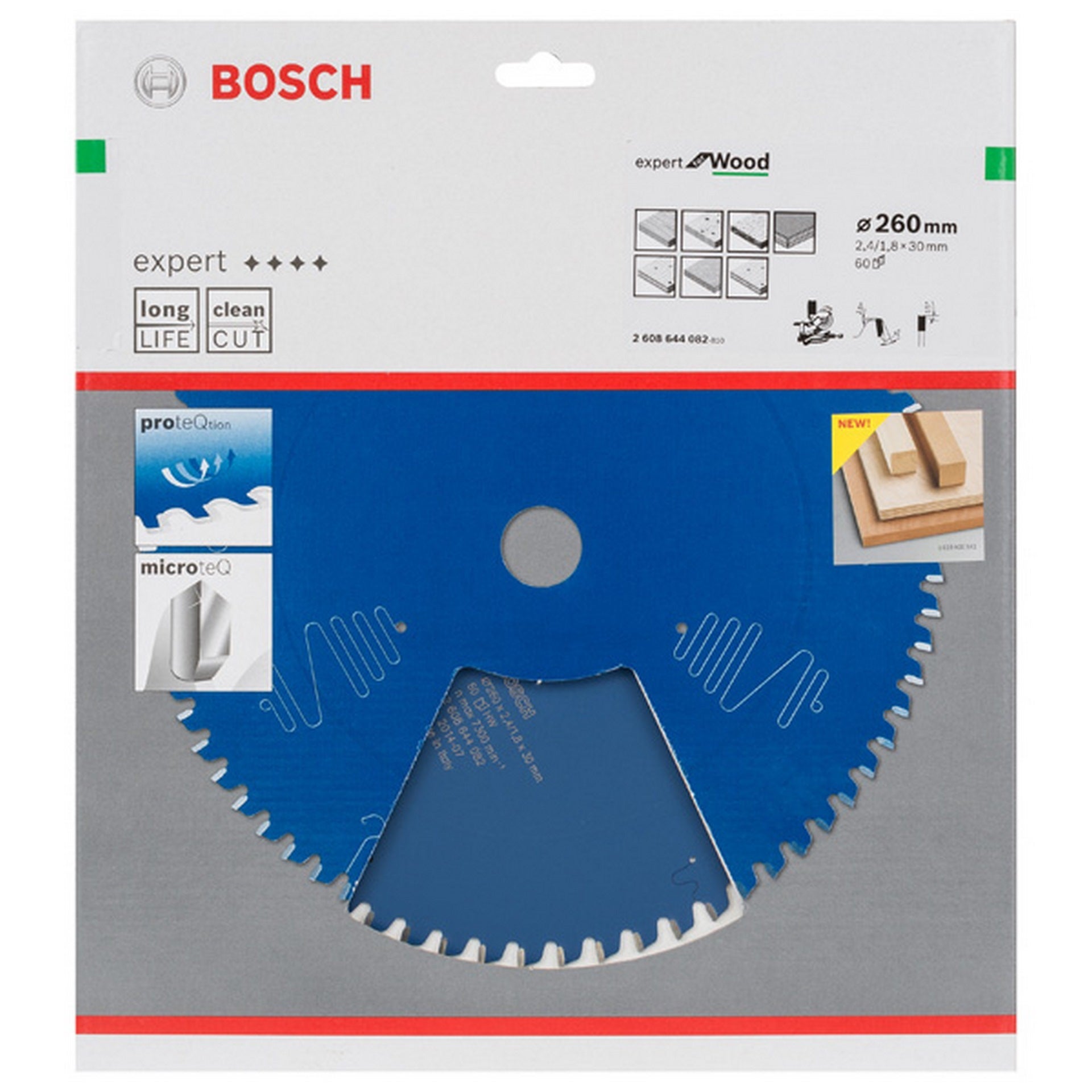 Bosch Kreissägeblatt Expert for Wood, B 260 x 30, Z60 #2608644082