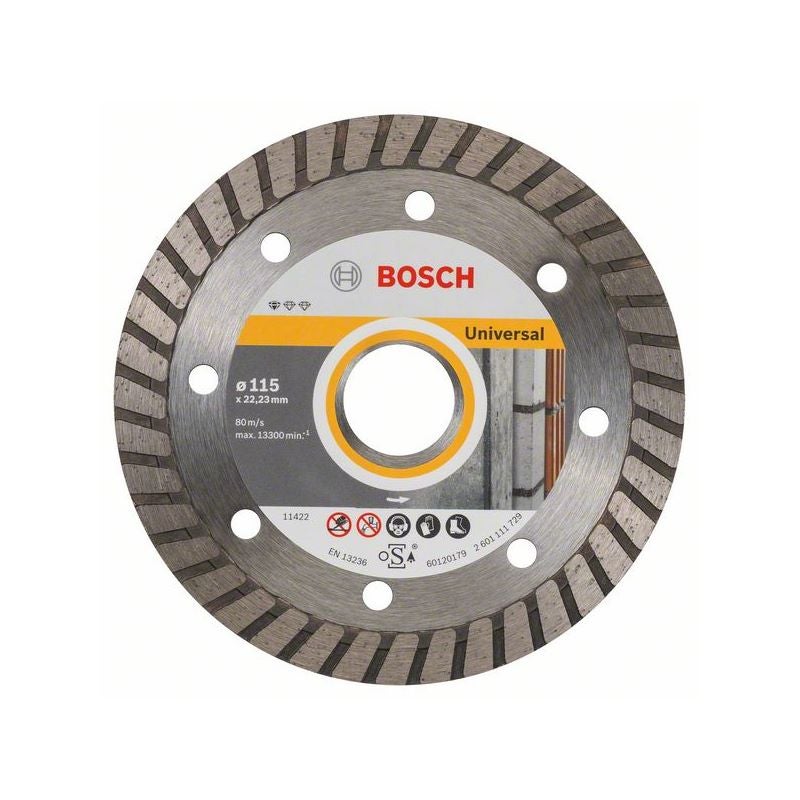 Bosch PRO Multi Material Turbo Diamanttrennscheibe, 115 × 22,23 × 10 mm #2608602393