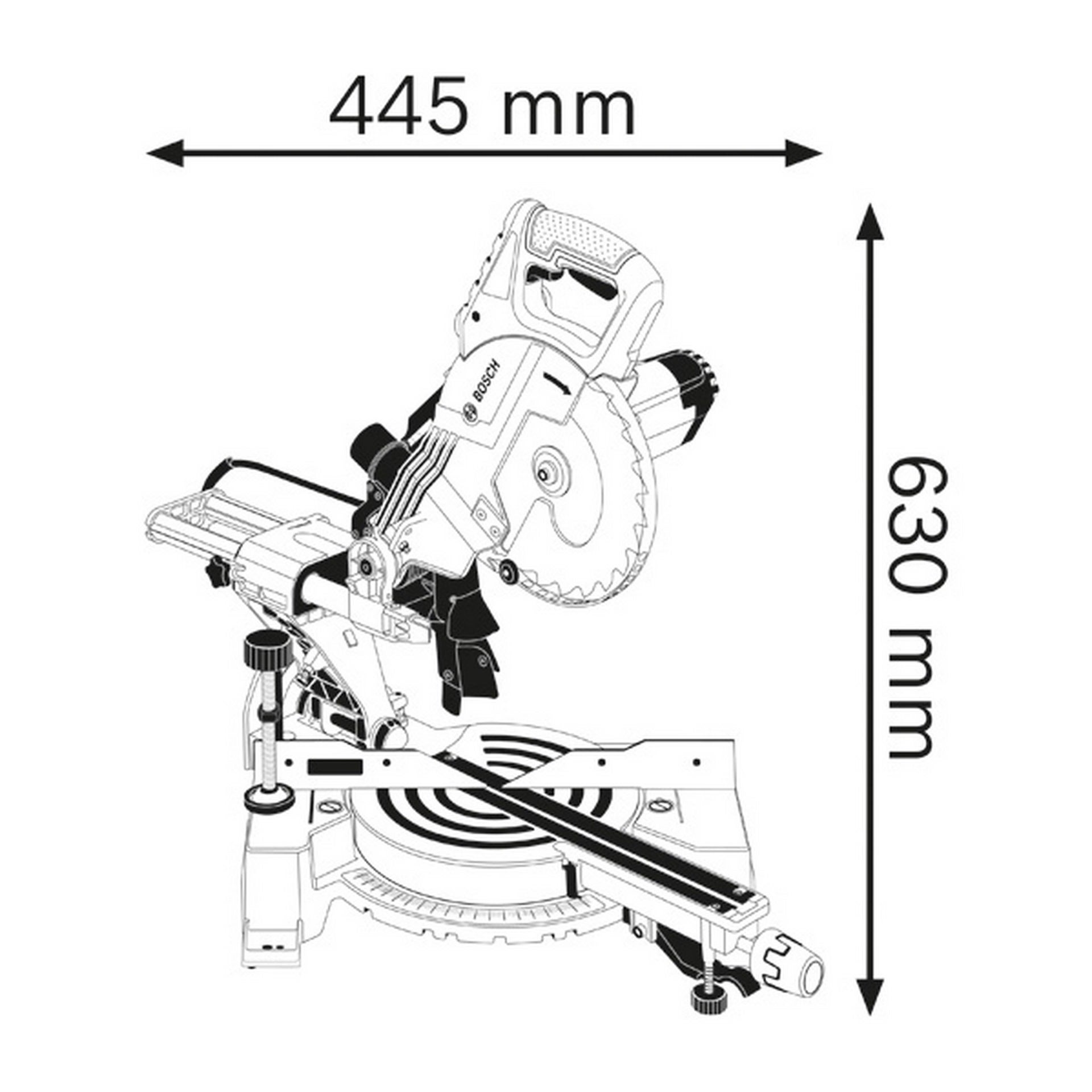 Bosch Paneelsäge GCM 80 SJ #0601B19001