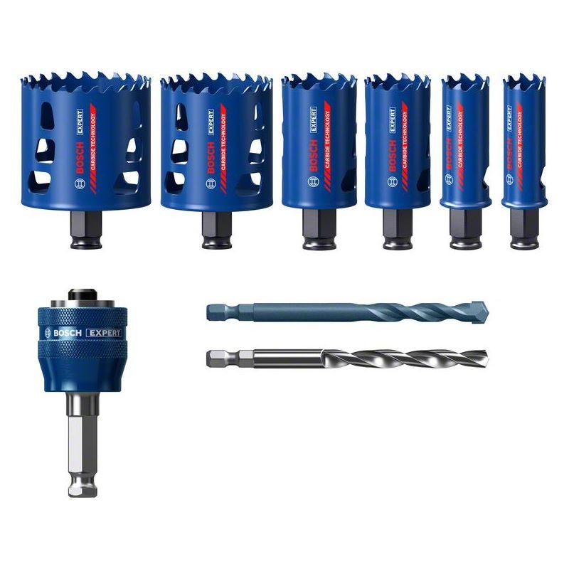 Bosch EXPERT Multi Material Lochsägen-Set, 22/25/35/51/60/68 mm, 9-tlg. #2608900445